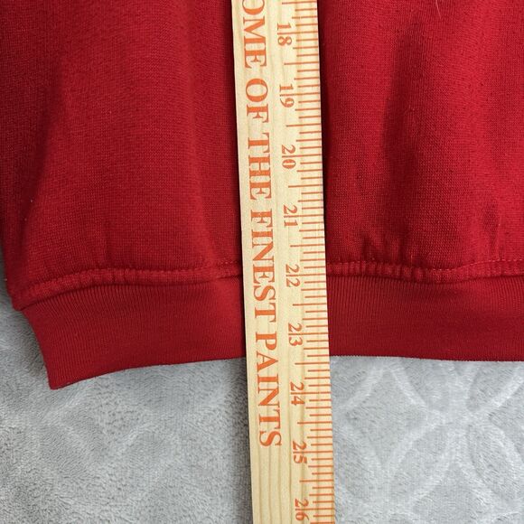 Vtg 90s Puppy Kitten Crewneck Sweatshirt Womens Small Red Dog Cat Granny Novelty - Picture 10 of 11